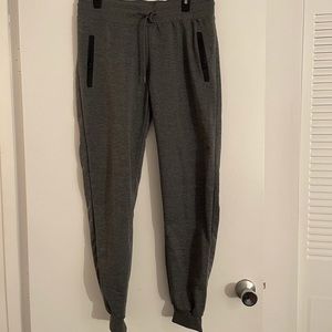 Size large ladies grey sweat pants, by Rudolph